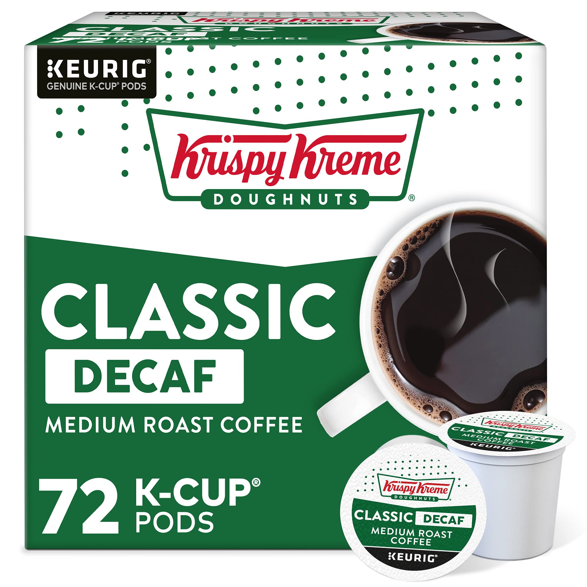 クールミント 50g（12個） Amazon.com: Krispy Kreme Classic Decaf, Single-Serve Keurig K-Cup